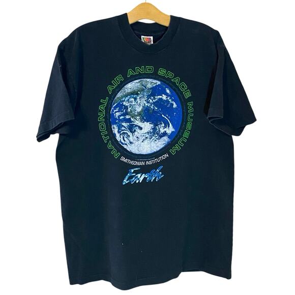 1994 Smithsonian Air & Space Museum Earth Tee Vintage Single Stitch XL - Picture 1 of 10
